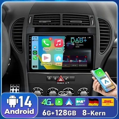 6G+128GB 8Kern Android14 Für Mercedes-Benz SLK Class R171 CarPlay Autoradio Navi - Bild 1 von 4
