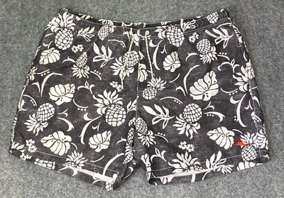 Tommy Bahama Relax Board Shorts Para Hombre Talla 2XB Negro Blanco Floral Hawaiano Foto 1 de 4