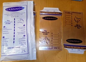 24 LANSINOH Muttermilch-Beutel - Doppelter Sicherheitsverschluß - Gefriegeeignet - Bild 1 von 3