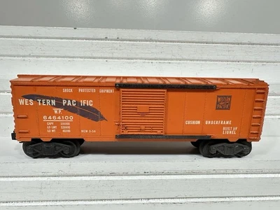 SCARCE Lionel Original Postwar #6464-100 Western Pacific Boxcar Blue Feather! - Image 1 of 4