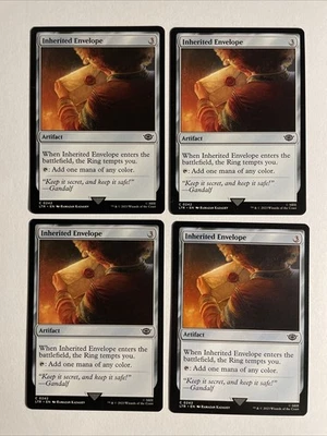 4x Mtg Lord Of The Rings Inherited Envelope NM Magic The Gathering - Bild 1 von 2