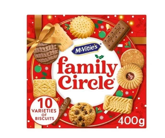 4 x McVitie's Family Circle Biscuit Selection 400g Best Gift for Xmas New Year - Image 1 of 1