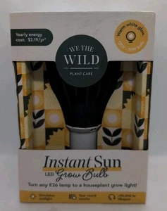 We The Wild Instant Sun Houseplant Full Spectrum Grow Light Bulb 10W 3000K - Picture 1 of 6