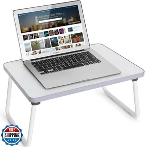 Lap Desks Laptop Tray for Bed or Couch, Breakfast Serving Tray with Folding L - Afbeelding 1 van 5