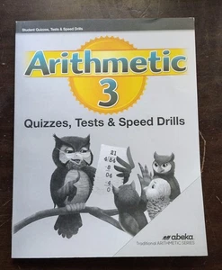 Abeka Arithmetic 3 Quizzes, Tests & Speed Drills Student Book (Clean) - Picture 1 of 1