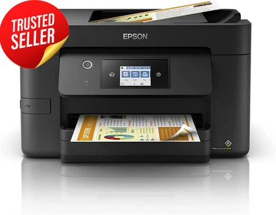 Epson Workforce Pro WF 3825 Multifunction Printer C11CJ07502 Black - image 1 of 4