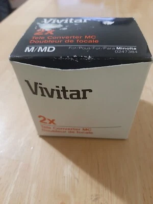 Vivitar 2X Tele Converter MC Lens for Minolta ( New in Open Box ) 0247384 - Image 1 of 4