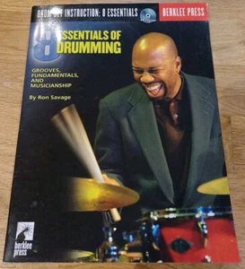 8 Essentials Of Drumming, Drum Instruction Book/CD By Ron Savage - Picture 1 of 3