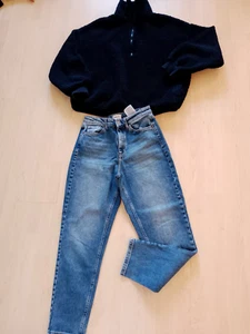 Damen Paket Momjeans only 36 s blau und Teddy Pulli 38 - Bild 1 von 1