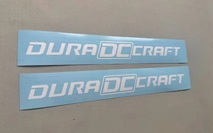 Duracraft Boats Decals SET OF 2 Vinyl Decal Stickers - Picture 1 of 4