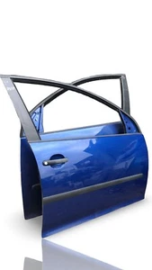 VW GOLF MK5 DRIVER SIDE FRONT DOOR IN BLUE 2004-2009 - Picture 1 of 7