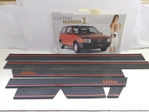 FIAT UNO 2° SERIE DEL 89 - SERIE MODANATURE COMPLETE BORDINO ROSSO PZ 07 - Picture 1 of 3