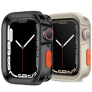 For Apple Watch Series 10/9/8/7/6/5/4/SE/Ultra Shockproof Rugged TPU Bumper Case - Picture 1 of 31