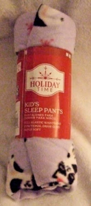 Brand New Holiday Time Kid's Sleep Pants Made in China Size M (8) Purple W/Cats - Picture 1 of 2