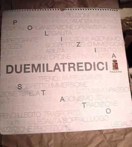 CALENDARIO DELLA POLIZIA DI STATO ANNO 2013 NUOVO - Picture 1 of 1