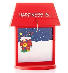 Snoopy Peanuts Hallmark 2013 Stand Display Ornament 12 Months of Fun w 12 Insert - Picture 1 of 3