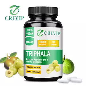 Triphala Capsules 2000mg - Detox, Digestive Support, Colon Cleanse - Amla Fruit - Bild 1 von 13
