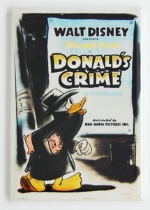 Donalds Verbrechen KÜHLSCHRANKMAGNET Filmplakat Donald Duck - Bild 1 von 3