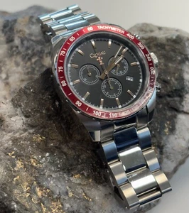 Orologio Clogau gallese uomo Brenig rosa argento e rosso WRU £ 350 sconto 21 cm Galles Rugby - Foto 1 di 7