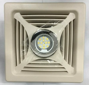 RV 12 Volt Powered Bathroom Vent with LED Light - Picture 1 of 2