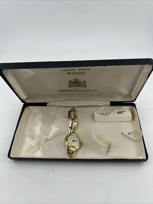 Reloj Antimagnético Emerson Vintage Oro Aficionado Metal Hecho en Suiza Necesita Batería Nueva Foto 1 de 4