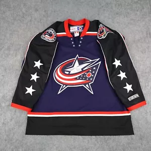VTG Columbus Blue Jackets Jersey Mens Large CCM Alternate Third NHL Authentic - Picture 1 of 19