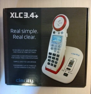 Cordless Phone - Clarity XLC3.4+ Extra Loud - Speakerphone w/Caller ID - 1.9GHz - Picture 1 of 3