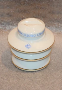 Vintage und seltener Porzellan Isolator Briefbeschwerer EWG Kerze Portugal - Bild 1 von 7