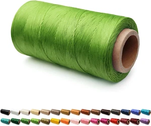 Flat Waxed Thread for Leather Sewing Wax String Polyester Cord Craft Stitching B - Picture 1 of 7