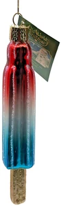 OWC Red White Blue Ice Pop Ornament Old World Christmas Summer Patriotic Decor - Picture 1 of 9