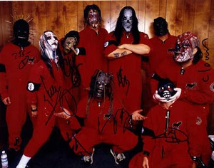 Slipknot Full Band Autographed Signed 11x14 Photo ACOA - Picture 1 of 6