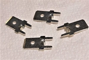 KEYSTONE - 1287-ST 1/4" Quick Connect Male Terminal for PCB Mount 10 Pieces - Picture 1 of 2