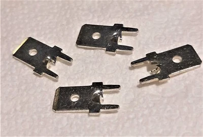 KEYSTONE - 1287-ST  1/4" Quick Connect  Male Terminal for PCB Mount 10 Pieces - Image 1 of 2