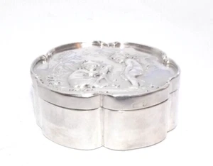 ANTIKE VIKTORIANISCHE 79g STERLINGSILBER BOX, DEAKIN & FRANCIS, BIRMINGHAM 1898 - Bild 1 von 14