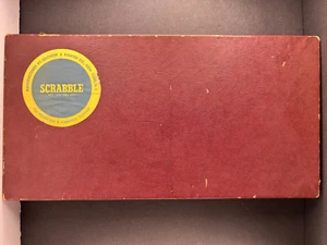 Vintage 1953 Scrabble Game Selchow & Righter Complete w/ Box & Board - Picture 1 of 9