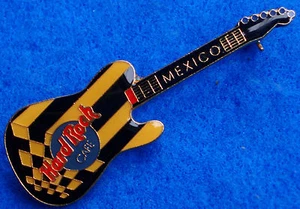 ENAMEL MEXICO CITY RICK NIELSEN CHEAP TRICK TELECASTER GUITAR Hard Rock Cafe PIN - Picture 1 of 1