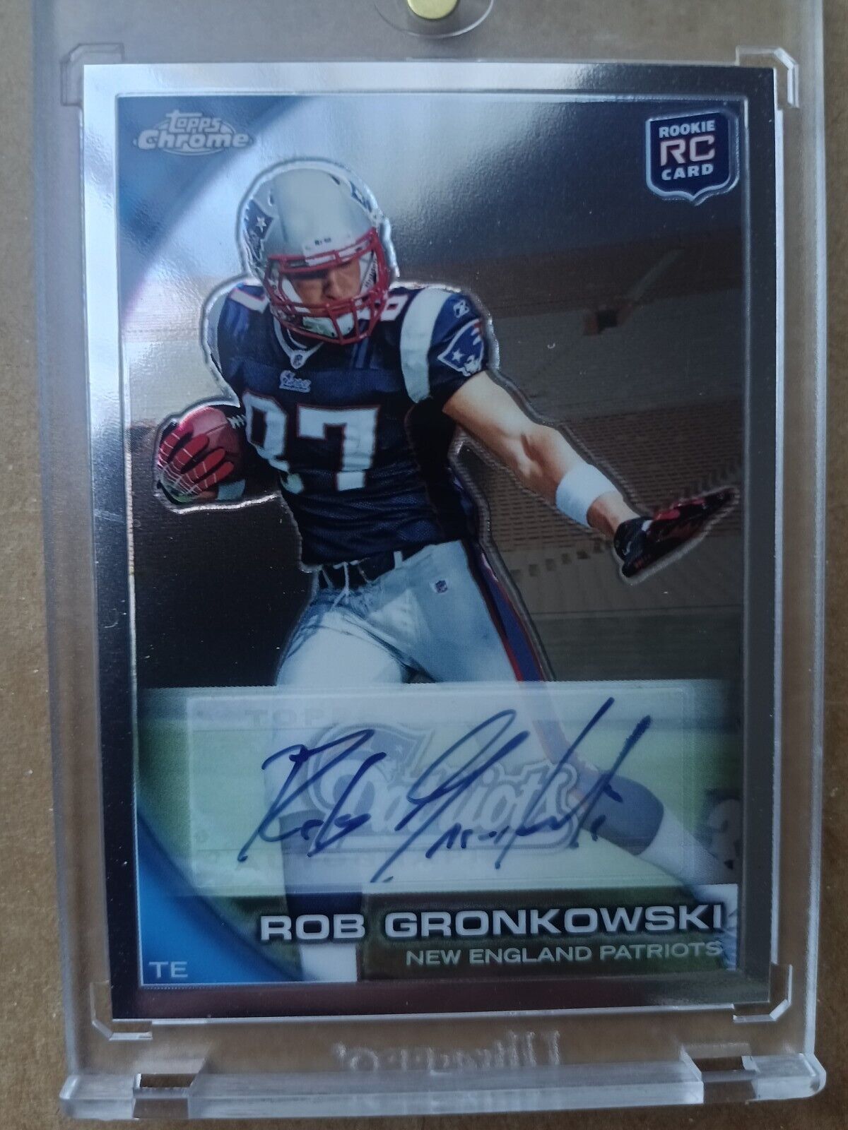 2010 Topps Chrome Rookie Card Rob Gronkowski Autograph card