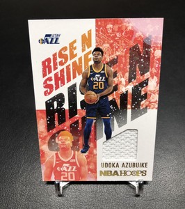 2020-21 Panini Hoops Udoka Azubuike RC #RNS-UDO Rise N Shine Jersey Card