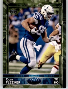 2015 Topps Green Camo Coby Fleener #d /399 NFL Parallel PWE Insert Colts #171 - Picture 1 of 2