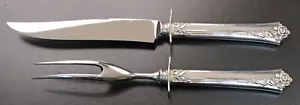 Oneida Sterling Damask Rose Carving Set - Picture 1 of 2