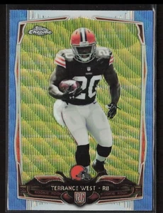 Terrance West 2014 Topps Chrome #202 Blue Wave Refractor Cleveland Browns - Picture 1 of 2