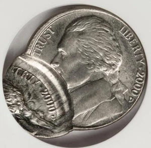 2000 D ANACS MS63 Double Struck Double Date Mint Error Great Eye Appeal - Picture 1 of 4