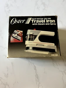 Oster Travel Iron with Steam and Spray Iron with Dual Voltage 120/240 V White - Picture 1 of 5