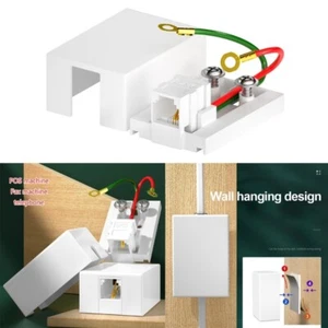 Phone Jacks Surfaces Mount 1Port Telephone Jacks Box withRJ11 6P2C Female Outle - Zdjęcie 1 z 8