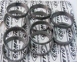 10 X EXHAUST GASKETS EVOLUTION TWINCAM 1984-2014 SPORTSTER DYNA FLH SOFTAIL ETC - Picture 1 of 1