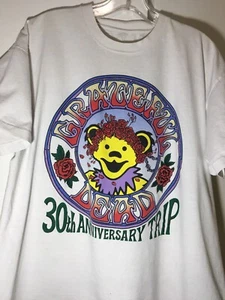 Vintage Grateful Dead 1995 30th Anniversary Trip Tours R Us Graphic Shirt Rare L - Picture 1 of 12