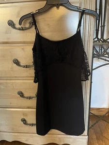 Wet Seal, Black With Lace Tight Dress, Junior size Small - Picture 1 of 7