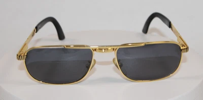 New vintage police sunglasses mod 2138 gold black frame NOS  - Image 1 of 4