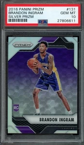 2016 Panini Prizm #131 BRANDON INGRAM Silver Prizm Rookie PSA 10 RC - Picture 1 of 2