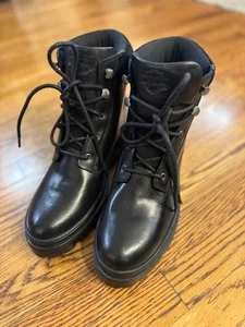 Harley-Davidson Tressler Black Motorcycle Boots Womens Size 9.5 New - Picture 1 of 8